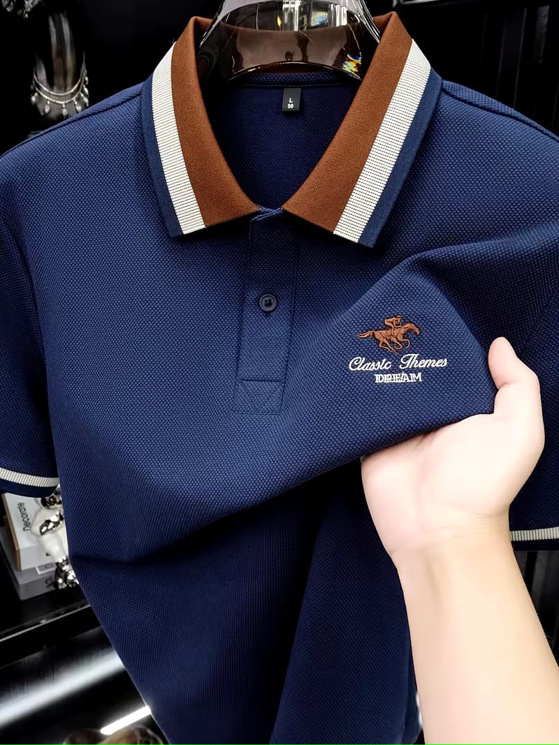 Premium Cotton Polo Shirt For Men - orange - Copy